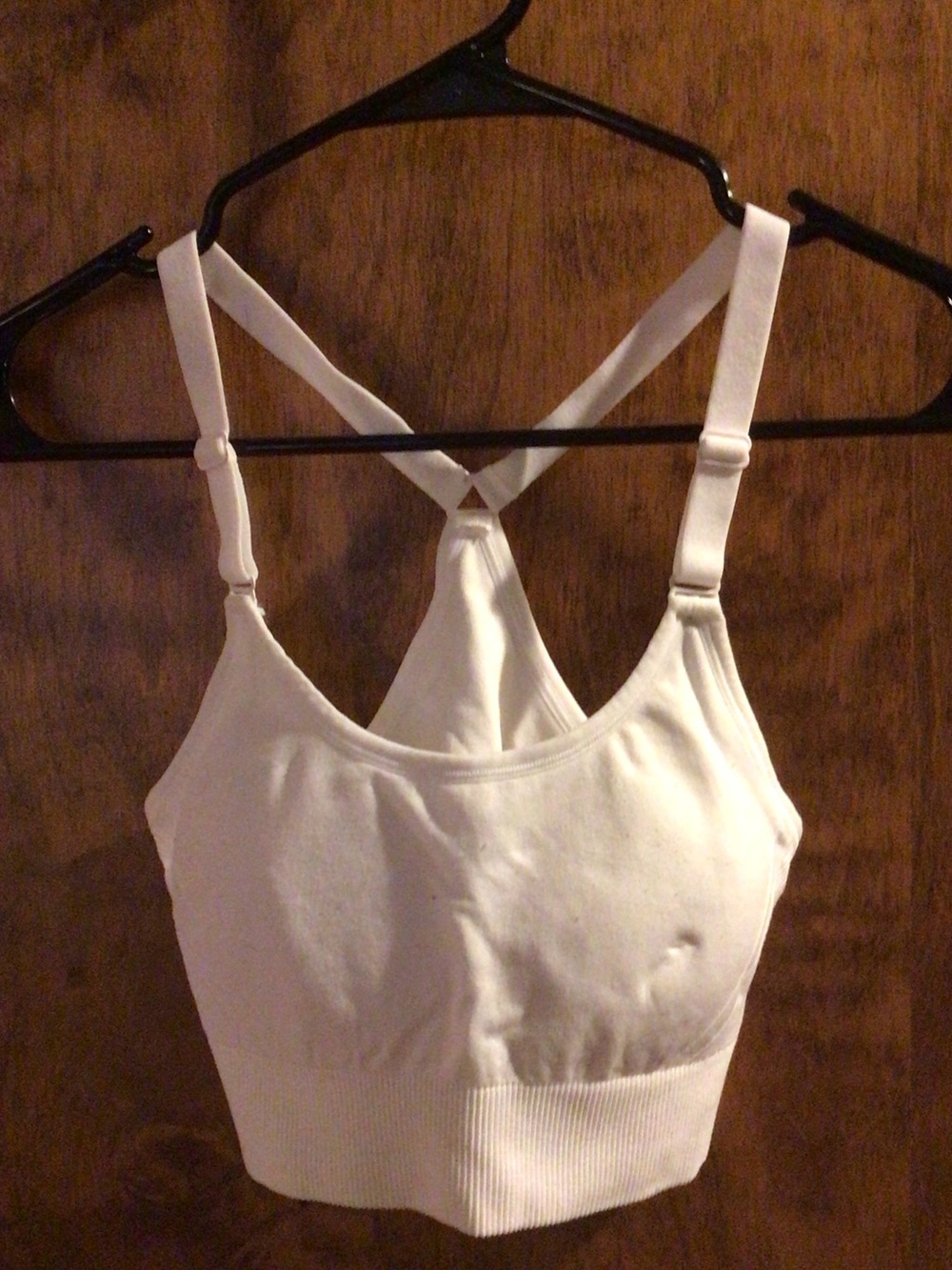 all in motion White Racerback Sports Bralette with Adjustable Straps